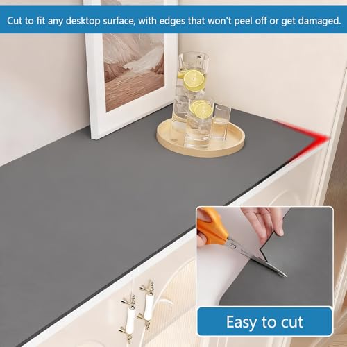 Waterproof Mat for Kitchen Counter, Cuttable Table Placemats Window Sill Protector Mat, Under Fish Tank Cushion Cover for Balconies/Bay Window(80x30cm/32x12in) - size: 80x30cm/32x12in