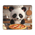 Cute Panda Chef Gaming Mouse Pad Anti-Slip Rubber Base Square Mouse Mat for Home Computer Mousepad 7.9 X 9.5 in - color: Cute Panda Chef, size: 9.5L x 7.9W inches