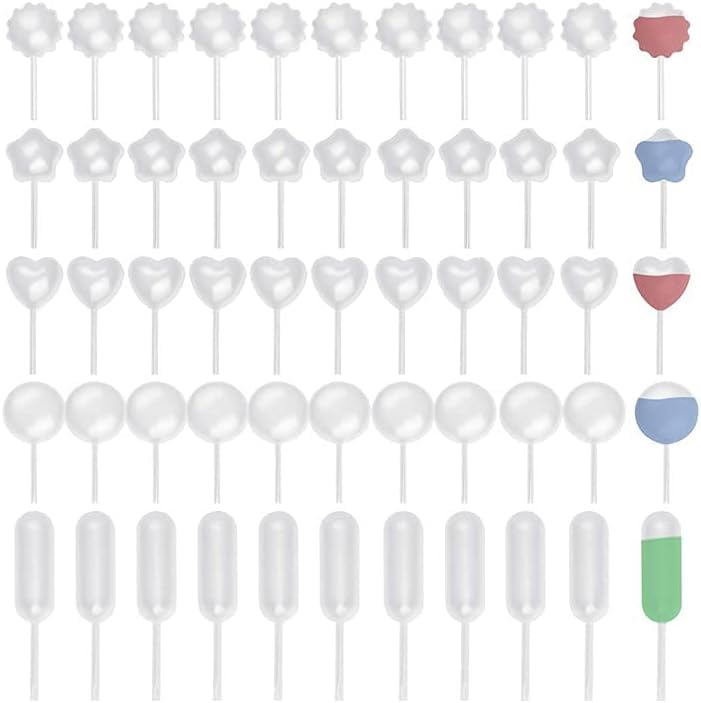 100 Pieces 4ml Cupcake Pipettes, Food Grade Plastic Disposable Pipettes Mini Liquid Injector (100-B) - color: 100-B