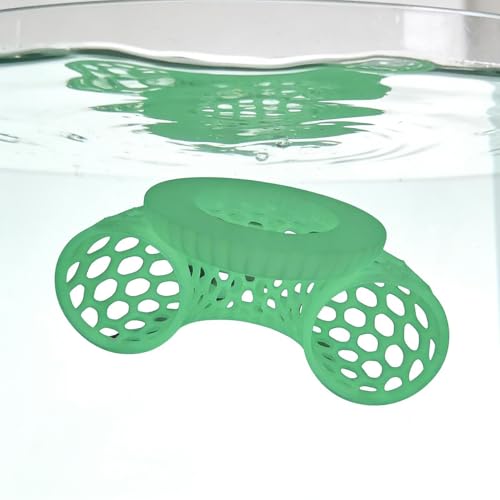 Floating Betta Fish Cave - Aquarium Shrimp Rest Shelter, Decorative Tank Ring for Safe Hiding and Breeding Fish Habitat Accessory for Betta Guppy Cory Home Office Dorm Apartment