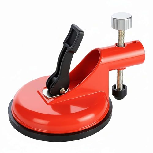 Adjustable Height Setter, Professional Countertop Leveling Tool, Granite Marble Countertop Seam Leveling Tool, Floor Gap Fixer Tools with Vacuum Lifting Clamps Rubber for Granite (Red 1pcs) - color: Red, size: 1pcs