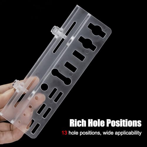MiOYOOW Aquarium Tool Holder, 13-Holes Fish Tank Accessory Organizer PC Aquarium Tool Rack for Tank Thickness ≤1.2cm