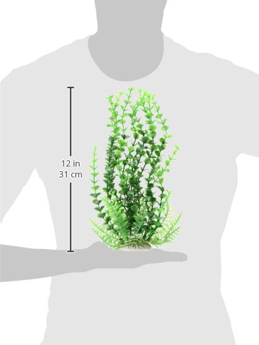 Aquatop Aquatic Supplies PD-BH32 003593 Elodea Aquarium Plant with Weighted Base, Green, 9"(Artificial Plant)