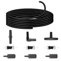 Aquarium air Pump Accessories Set-9.84/26.25/101.71 feet Aquarium Airline tubing Hose,Check valves,air Stones and connectors of I,L,T Shape (9.84 feet Hose 3 Stone 3 Check Valve 3 Connector) - size: 9.84 feet hose 3 stone 3 check valve 3 connector