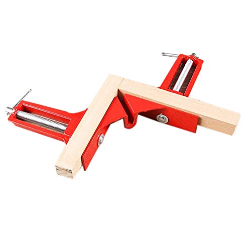 Beduan 90 Degree Right Angle Clip Fixed Corner Clamp Multifunction Hand Tool for DIY Fishtank Woodworking Picture Frame (Pack of 4)
