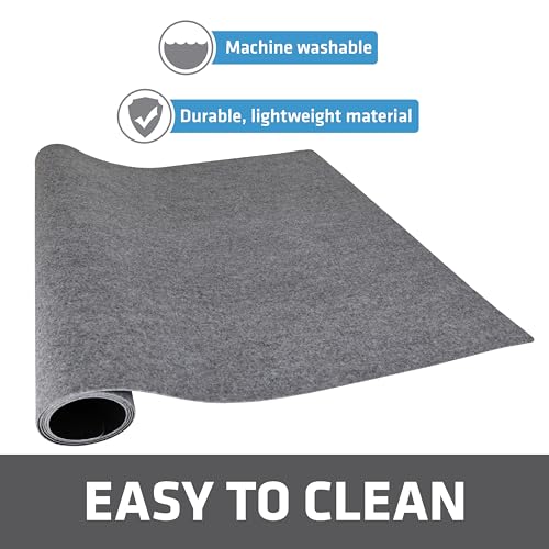 Drymate Premium XL Under Sink Mat, Waterproof Cabinet Protection Mats for Kitchen & Bathroom, Absorbent Shelf Liners, Slip-Resistant, Machine Washable (USA Made)(24”x59”)(Light Grey)(12-Pack) - color: Light Grey, size: 24" x 59" (12-Pack)