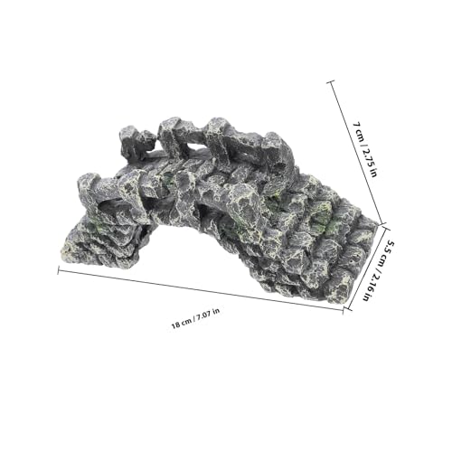 Aquarium Decorative Bridge Mini Resin Bridge Model for Fish Tank Landscaping Micro Garden Accessory for Aquarium Décor