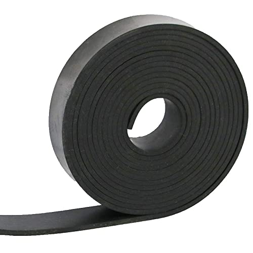 NABOWAN Solid Rubber Strip,Sheets,Rolls 1/8" (.125") Thick x 1" Wide x 240" Long, Thin Neoprene Rubber, Perfect for DIY Rubber Gasket, Weather Stripping, Sealing, Padding, Mat - size: 1" Wide x 240" Long, style: 1/8" (.125") Thick