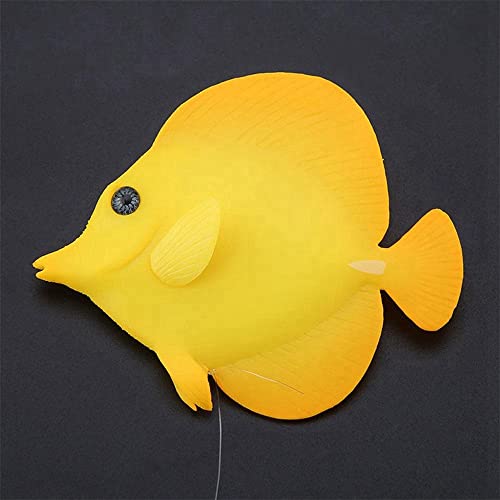 Fish Tank Landscape Ocean Tropical Fish Underwater Ornaments Lionfish Simulation Fish Aquatic Pet Supplies(B,Orange)