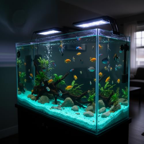Shiny Stone Glow in Dark Aquarium Gravel Sand, 3-5mm, Blue Green | Neon, 305g/0.67lbs, For Fish Tank, For Fairy Garden, Decorative Rocks - color: Blue Green, size: 3-5mm