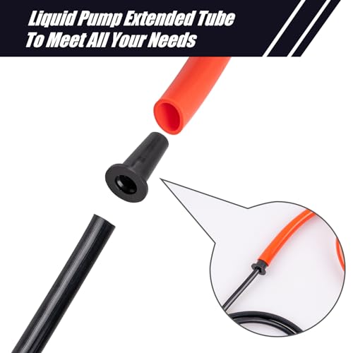 Siphon Pump 200cc Fluid Transfer Pump(2nd Generation), Fuel Transfer Hand Pump Kit for Gas, Oil, Water and Liquids, Efficient and Lightweight