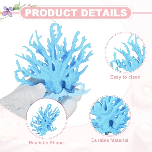 Aquarium Coral Decoration, Fish Tank Decorations Fish Tank Coral Ornaments, 4.9x2x4.3 Inch, (Blue, 1 Pcs), Intended for Aquarium Landscaping Decor - color: Blue, size: 4.9x2x4.3 Inch