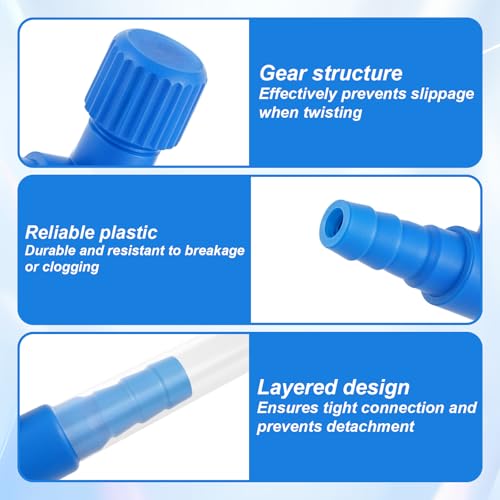Psyqtsuary Aquarium Air Valve, 10 Pcs T Shaped Aquarium Air Control Valve Single Way Plastic Adjustable Air-Flow Control Regulator Aquarium-Air Pump Accessories for Fish Tank 3/16" ID Tubing (Blue) - color: Blue