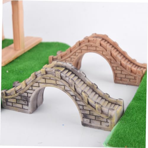 2pcs Resin Arch Bridge Ornaments Miniature Garden Landscape Bridge Decor for Aquarium Supplies