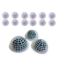 12 Pcs 80mm Extra Large Clear Sphere Moss Ball Holders, Plastic Decorative Balls for Aquarium Shrimp Tank Ornament