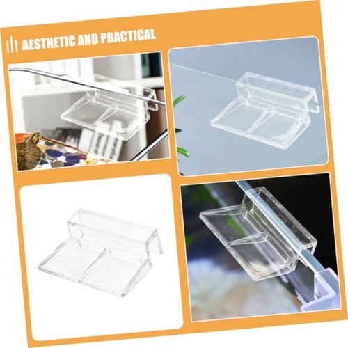 Toyvian 10pcs Height and Aquarium Cover Support Clamps for Easy Installation Fish Tank Accessories for Various
