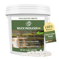 LMJP Muck Reducer - 5LB Natural Sludge Solution Tablets for Ponds & Lakes, Away Muck & Odor Control, Safe for Aquatic Life, Wildlife & Recreation, Treats Up to 30,000 Sq Ft - size: 5 Pounds