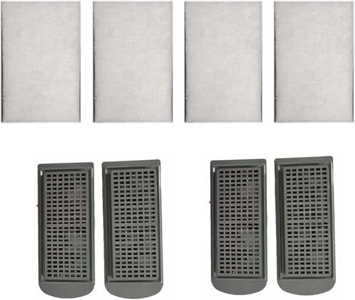 3 Gallon/5 Gallon Aquarium Filter Accessories, Aquarium Filter Cartridges (4 pcs) and Filter Sponges (4 pcs) for Model 302