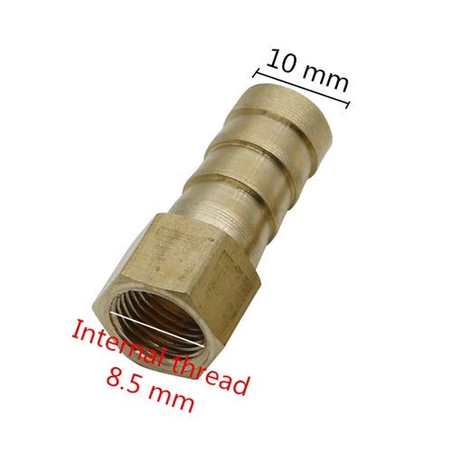 Leakproof Hose Fittings Brass 1/8" Female/Male Thread To 6/8/10mm Pagoda Connector Aquarium Adapter Water Hose Connector Gas Soft Tube (Color : Grey)