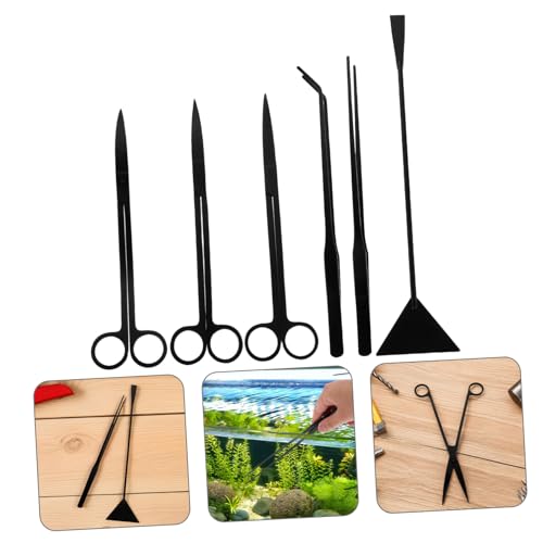 Abaodam 1 Set Terrarium Aquascaping Tool Kit: Aquatic Landscaping Scissors Tweezers Spatula - Trimmer Tool Equipment to Create A Stunning Underwater Scapes for Fish Tank
