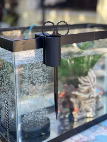 The Tube 3D Printed Aquarium Plant Holder - Pothos & Stemmed Plants - Aquascaping & Fish Tank Tool Holder for 10-200 Gallon Rimmed Tanks