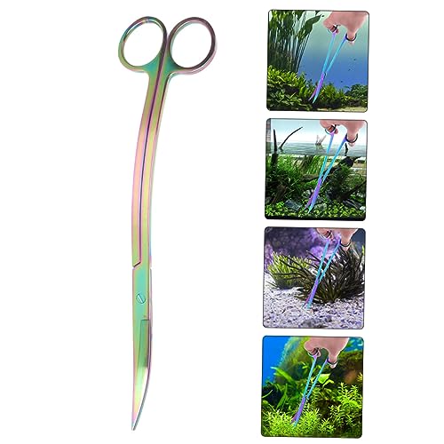 Happyyami Aquatic Aquascaping Scissor Cleaning Aquarium Clipper Professional Aquatic Plant Scissor Professional Aquarium Scissor Fish Tank Scissor Tools Aquarium Tool Aquatic Tools