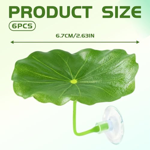 6 PCS Betta Fish Leaf Hammock - Soft Leaf Beds, Adjustable Plastic Bettas Bed Aquarium Decor, Betta-Fish Tank Decorations Plants Practical Resting Spot for Breeding, Hiding & Play