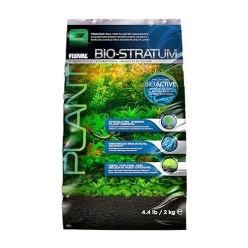 Fluval 12696 Natural Mineral-Rich Volcanic Soil Bio Stratum for Planted Tanks, 4.4 lbs. - Aquarium Substrate for Healthy Plant Development, Growth, and Color - size: 4.4 Pound (Pack of 1)