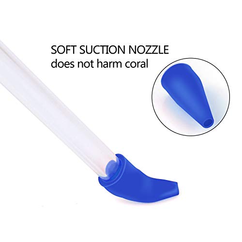 Aquarium Choice Coral Feeder Long Syringe Tube Liquid Fertilizer Feeder SPS HPS Marine Reef Coral Feeder Tool Fish Excreta Cleaner (3 Units 46.5CM/18.3 Inch) - size: 3 units 46.5CM/18.3 Inch