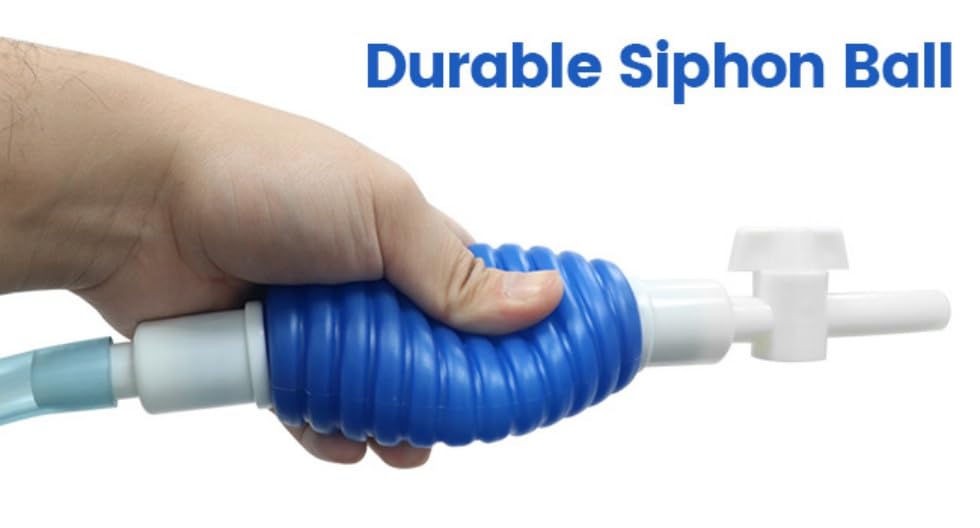 2sets Aquarium Siphon Water Changer Fish Tank Gravel Cleaner with Long Nozzle for Cleaning Changing Water (Blue) - color: Blue, size: 5.6ft/66.9"/1.7m