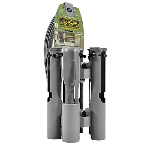 Rod-Runner Fishing Rod Carrier | Pro 5 Portable Rod Rack - color: Gray
