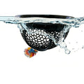 Floating Betta Hammock and Shrimp Feeder, Cave and Hammock, Small Fish Feeding Ring & Resting Spot, Fish Tank Accessories (Black) - color: Black
