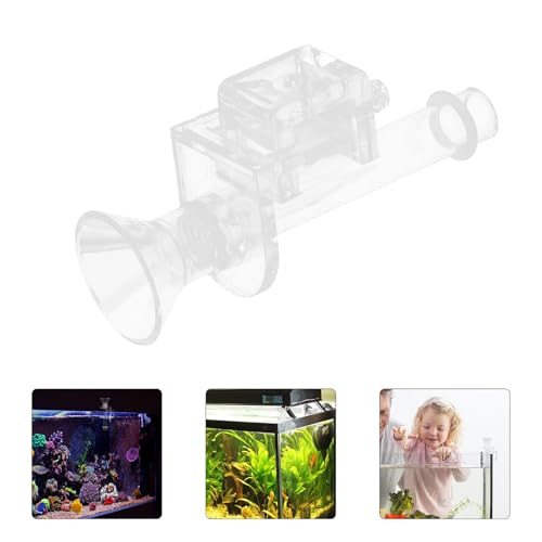 Shrimp Feeding Tube Aquarium Feeder Tube Acrylic 10cm Length Wall-Mounted Fish Tank Feeder for Aquarium Shrimp Supplies