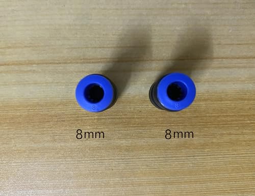 5/16" or 8mm OD Pneumatic quick Connector Push to Connect fittings Straight Union/Coupler (Pack of 20) - size: 5/16" (20 pcs), style: Straight Union