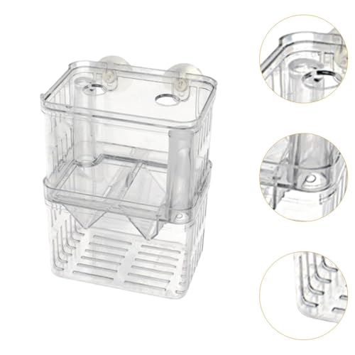 Fish Breeding Isolated Box Float Hatching Separation Acrylic Hatching Box Fish Tank Hatchery for Clownfish Guppy, M - size: M