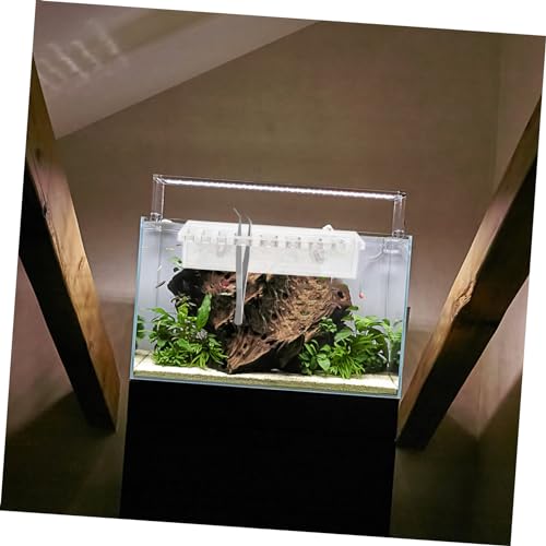 Mipcase Aquarium Tool Holder Wall-Mounted Storage Rack for Fish Tank Maintenance Organizes Scissors Tweezers Tongs Scrapers Lightweight Design for Aquascaping