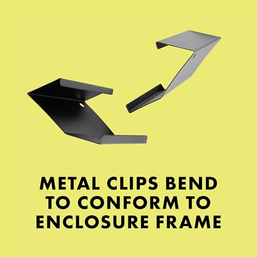Zilla Heavy Duty Screen Clips, Secures Screen Covers to Terrarium, Fits Size 30G and Larger, 2 pack, Large - size: Large