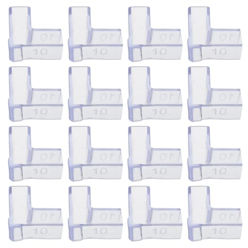 25pcs Fish Tank Glass Edge Guards 10mm Thick L-Shaped Corner Protectors for Aquarium Safety and Anti-Collision Furniture Guards