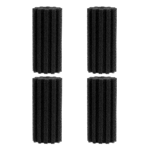 hygger Pack of 4 Replacement Sponges for Aquarium Vertical Stripes Double Sponge Filter (M) - size: Sponge M