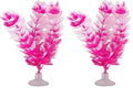 Marina Vibrascaper Fish Tank Decorations, Foxtail Plant, White, 5in, 12083 (Pack of 2) - size: 5" (Pack of 2)