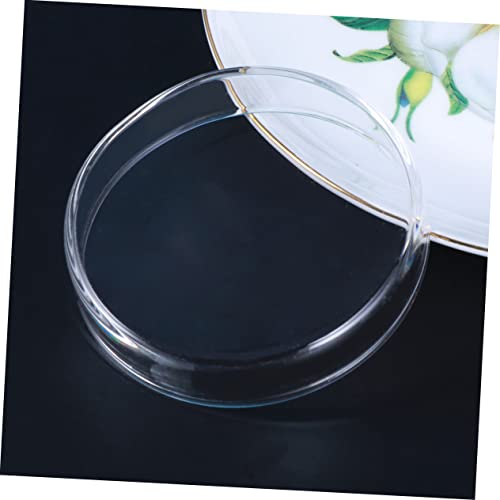 BESPORTBLE 1pc Glass Shrimp Feeding Bowl Round Dish for Fish Tank Glass Feeder for Shrimp and Reptiles Elegant and Aquarium Supply