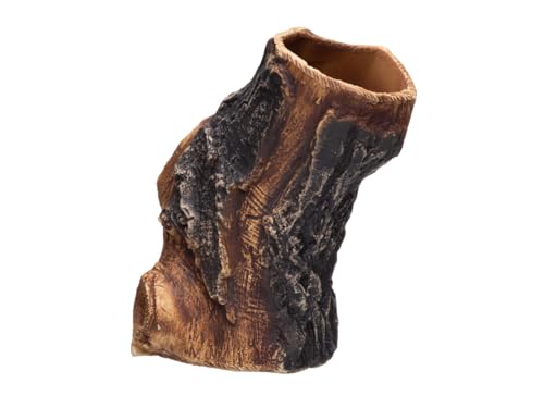 Plecoceramics Aquarium Cave - Ceramic Betta Fish Tank Decor - Natural Aquarium Decor - Large Reptile Hide - Fish cave Hideout - Snake Hide - Cave for Cichlids and plecos (Tree Lodge)