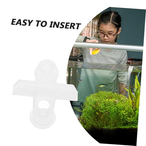 20pcs Aquarium Divider Clips with Suction Cup Holders Sturdy Abs Fish Tank Isolation Plate Support for Easy Installation Versatile Use Secure Stable for Various Tank