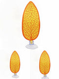 HTONG 3 Pcs Artificial Plant Leaf Betta Hammock Fish Rest Bed Aquariums Supply Leaves (Yellow.) - color: Yellow.