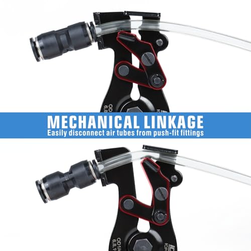 iCrimp Push to Connect Fitting Removal Tool for Disconnect 1/4-in to 3/8-in RO Water Tubing, Air Hose from Quick Push Fit Connectors, for Pneumatic Tools, RO Water Purifier