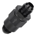 EVIL ENERGY 10AN Male Non Return One Way Check Valve Fitting Aluminum Black - size: 10AN(7/8-14 UNF)