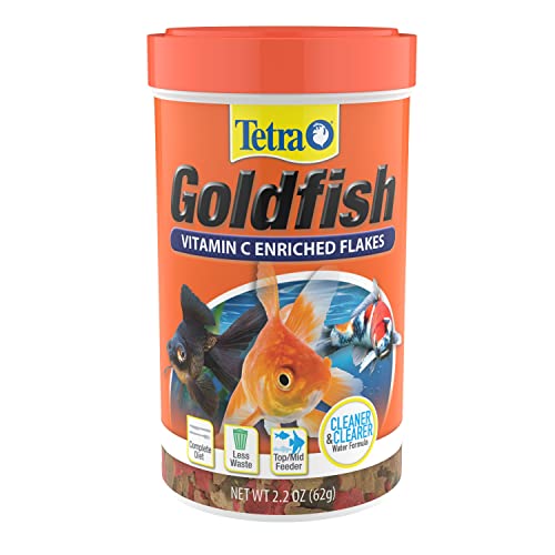 Tetra Goldfish Flakes, Nutritionally Balanced Diet For Aquarium Fish, Vitamin C Enriched Flakes, 2.2 oz - size: 2.2 Ounce (Pack of 1)