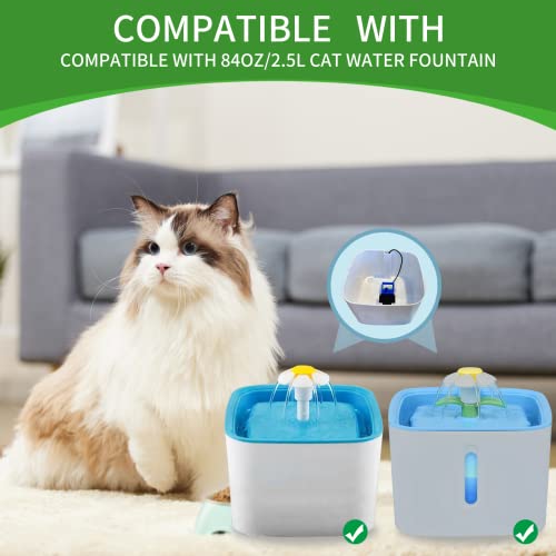 8 Pack Replacement Pre-Filter Sponges for 84oz/2.5L Automatic Cat Water Fountain