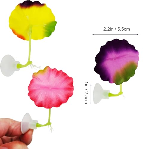 3 pcs Set Betta Fish Bed Leaf Hammock for Betta Fish, Practical Resting Spot, Comfortable Rest Area for Fish Aquarium Decoration Ornaments (3 x Mix Color) - color: 3 x Mix Color