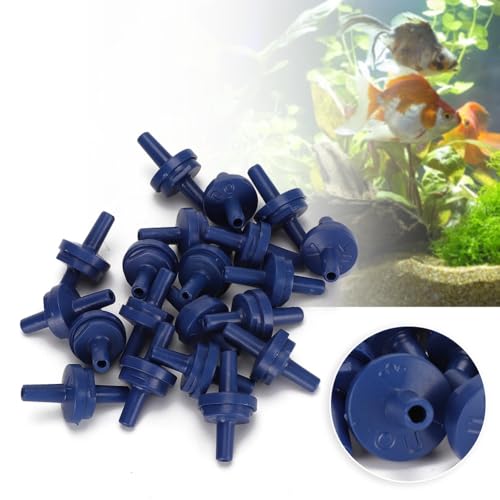20Pcs 4mm Plastic Aquarium Air Pump Check Valves Anti-Backflow Water Protection Non-Return Valves for Fish Tank Oxygen Pumps